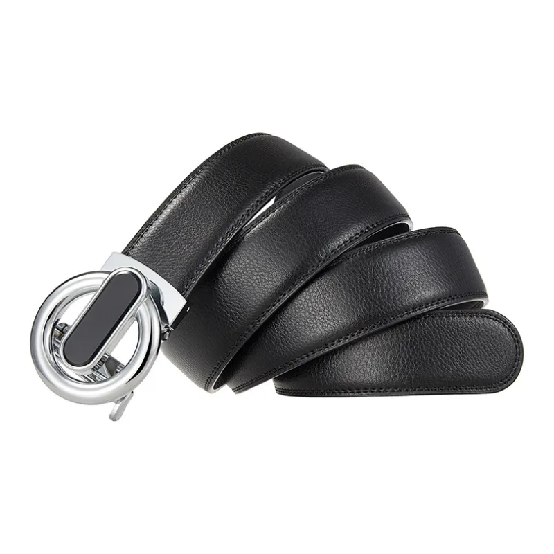 YUZHAOLIN Cow Split Leather Leather Belts Men's 3.5CM-3