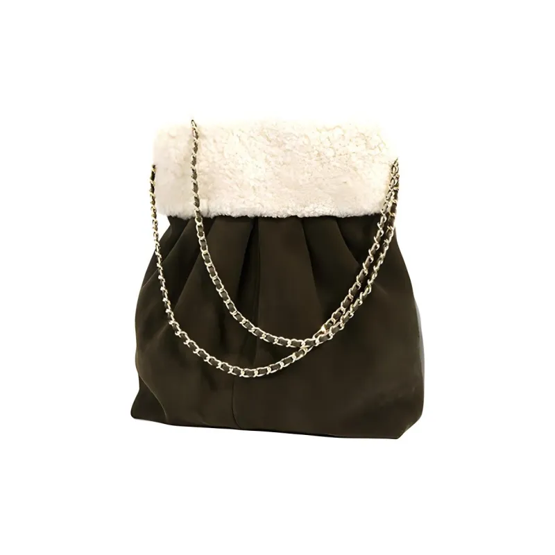 LARTIGENT Cow Leather Shoulder Bag Crossbody Bag Handbag Bucket Bag Small Size Women's Multicolor-7