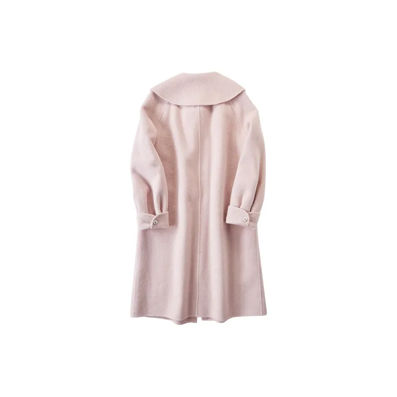XIANGYING Coats Women's Pink-1
