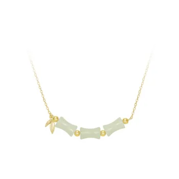 MCK Hetian Jade Necklaces White Jade/Pale Greenish White Jade Women's