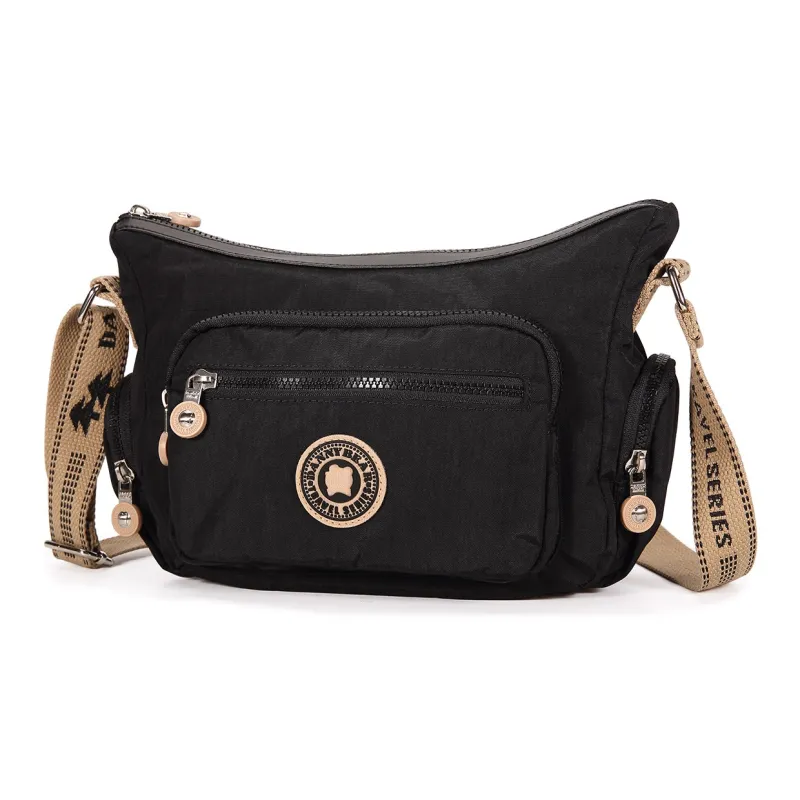 Dannybear Fabric Crossbody Bag, Shoulder Bag Women's Black-1