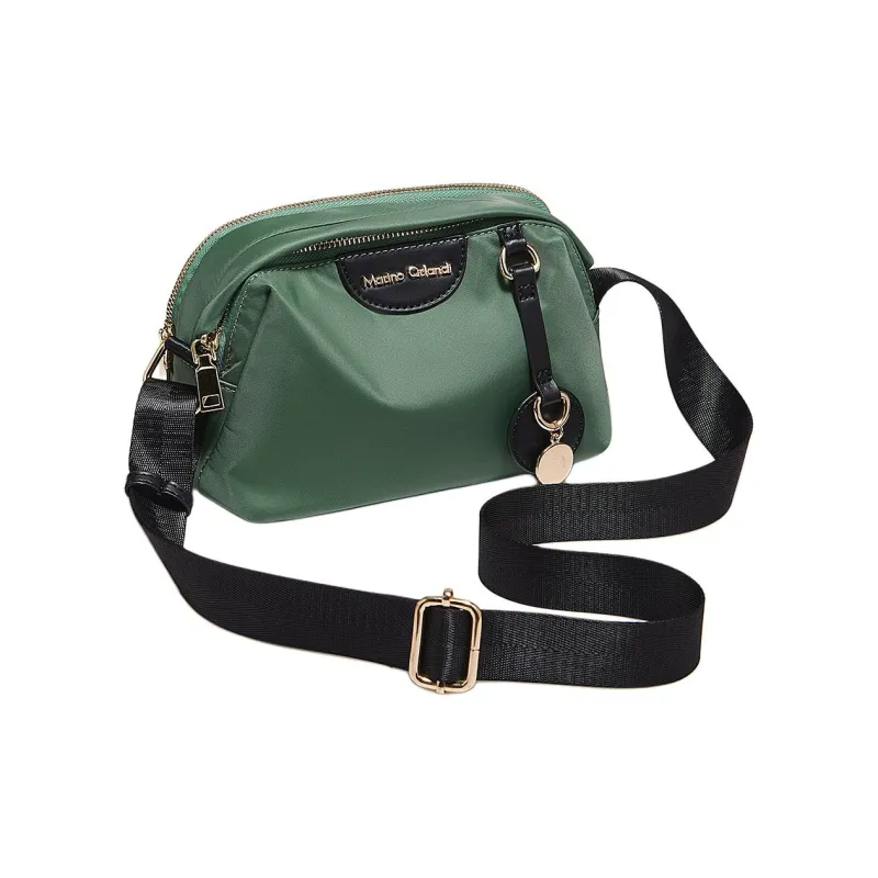 Marino Orlandi Fabric Shoulder Bag, Crossbody Bag Regular Women's Black/Army Green/Khaki/Ecru-6