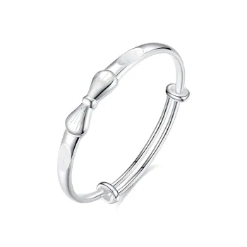 Heart Grass 999 Fine Silver Bangles Kids'
