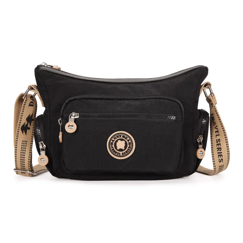 Dannybear Fabric Crossbody Bag, Shoulder Bag Women's Black-0