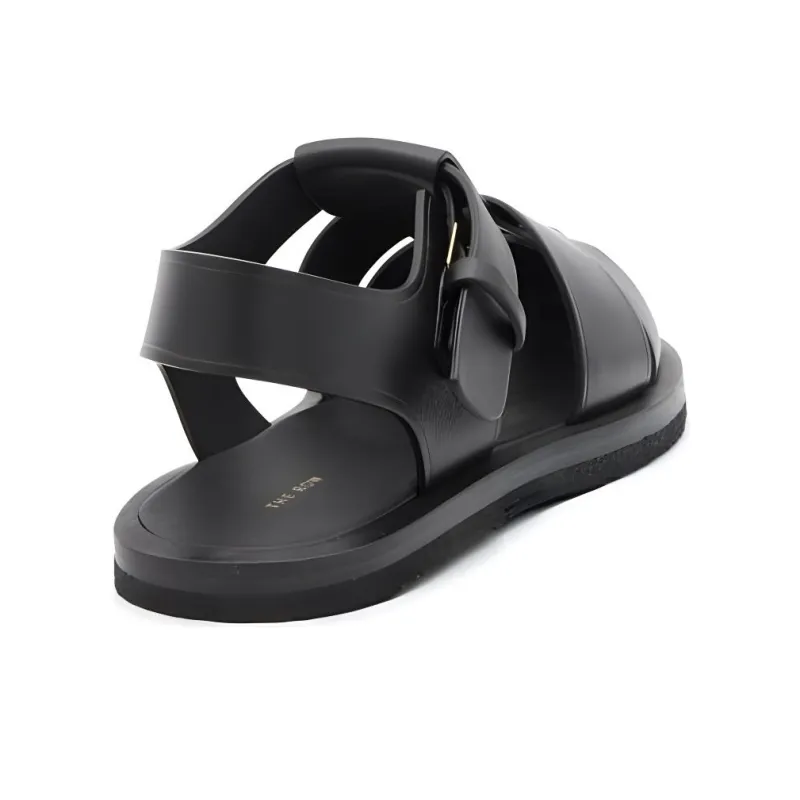 THE ROW Caged Design Leather Sandals-4