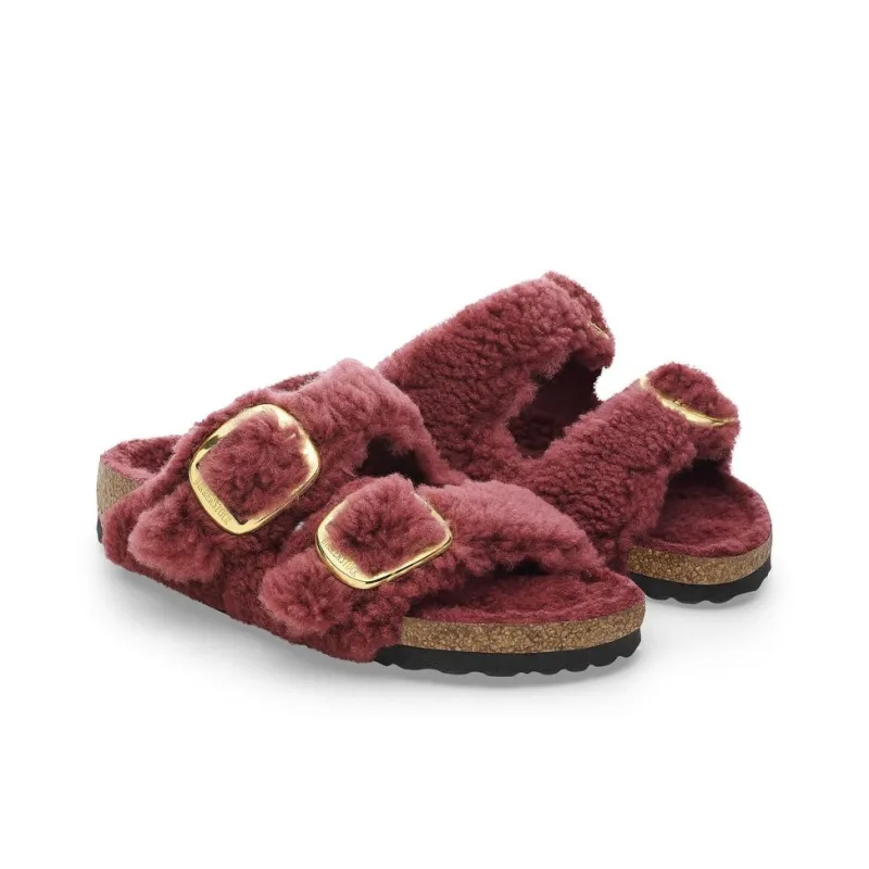 Birkenstock Arizona Big Buckle EVA Slip Resistant Slide Slippers Women's Red Narrow-2