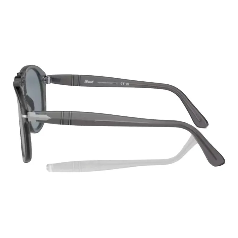PERSOL Acetate Irregular Shape Sunglasses Men's Black-2