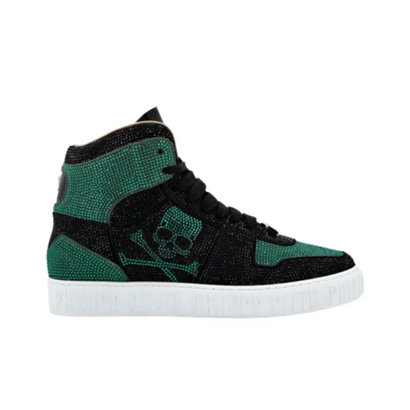 PHILIPP PLEIN Strass High-top Sneakers-1