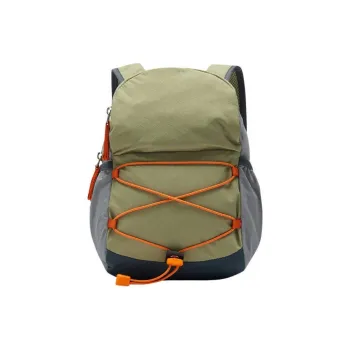 Anta Washable Fabric Patchwork With PU Backpack Regular Unisex Mung Bean