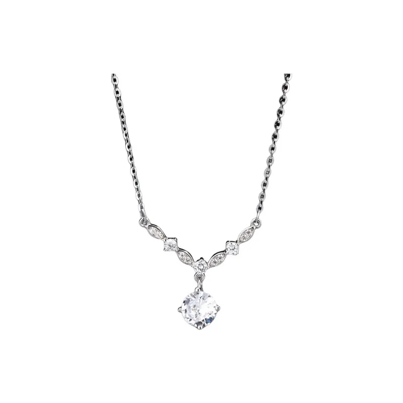 Happy Tide 999 Fine Silver Necklaces Women's Silver-0