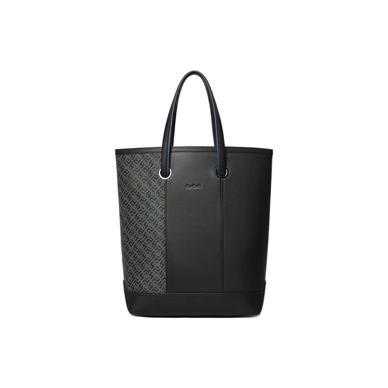 PIERRE CARDIN Top Grain Cow Leather Briefcase Large Size Men's Black-1