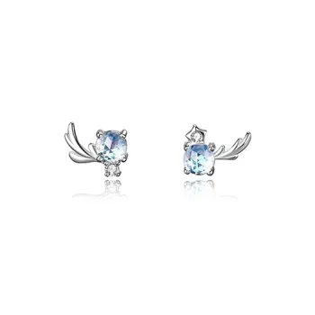 ETAHLOVE S925 Silver Stud Earrings Women's Love Confession Gift Included