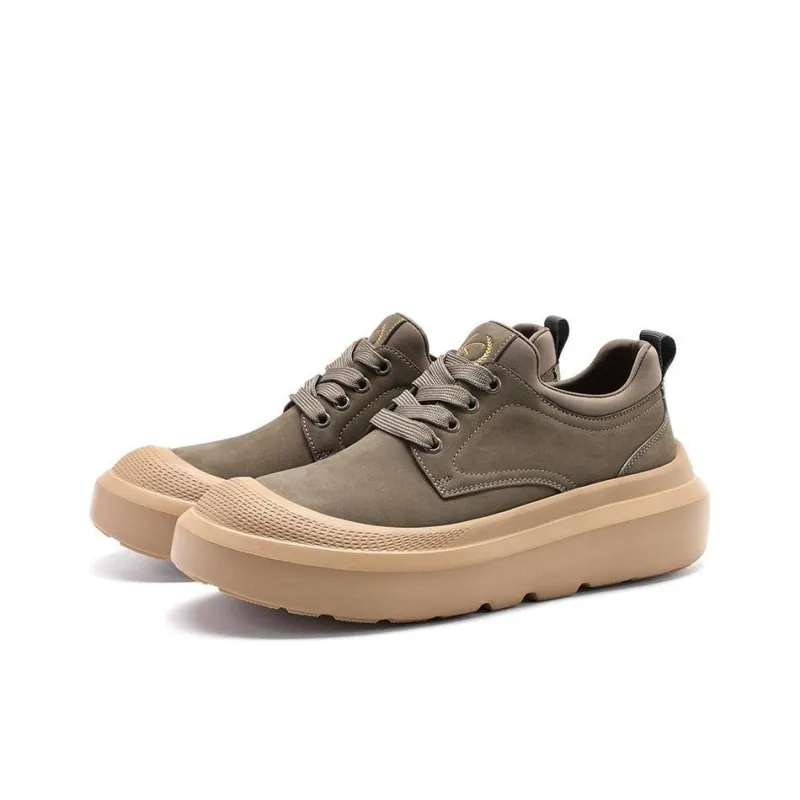Satchi Skateboard Shoes Men Low Top Army Green-2