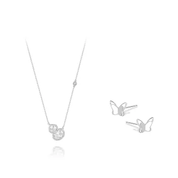 KUMET Zircon Necklaces Women's Same For Couples