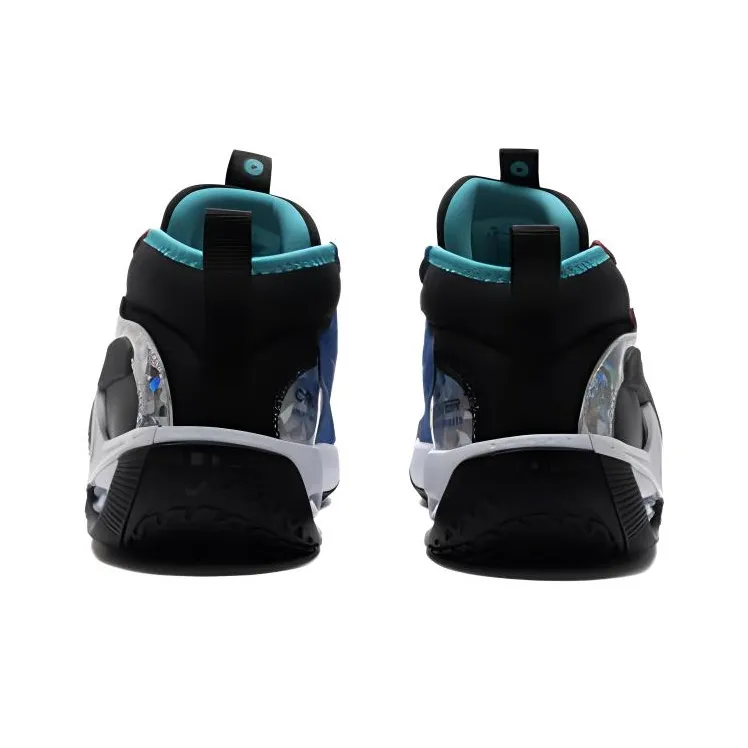 Nike Abrasion Resistant Breathable Mid Top Kids' Running Shoes Black Red Unisex-2