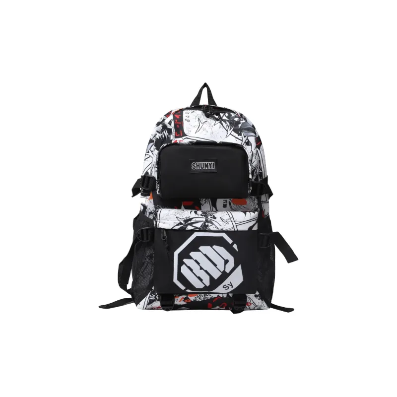 Gorora Canvas Student Backpack Regular Unisex Multicolor-0