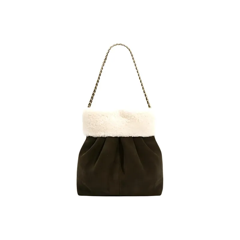 LARTIGENT Cow Leather Shoulder Bag Crossbody Bag Handbag Bucket Bag Small Size Women's Multicolor-6