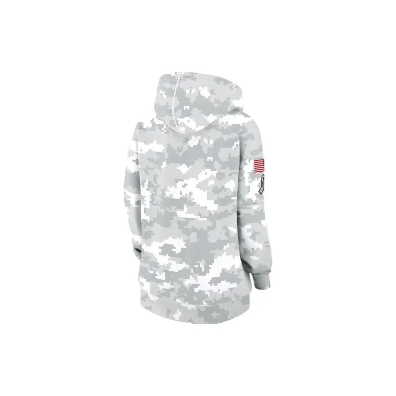 Nike New York Giants Salute To Service Primary Edge Club Women's Nike Nfl Pullover Hoodie-1