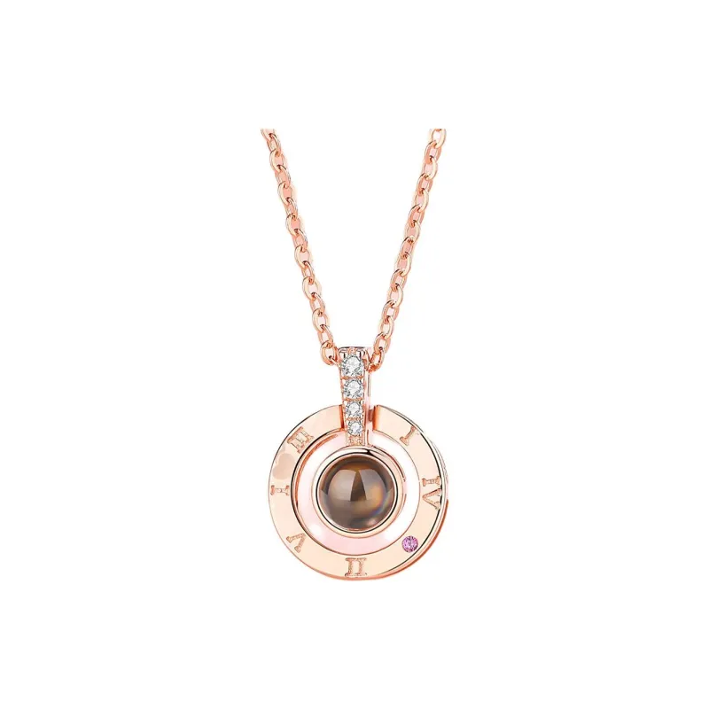 Happy Tide S925 Sterling Silver Necklaces Women's Rose Gold-0