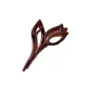 Tulip Claw Clip-Tortoiseshell Red 13cm