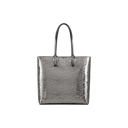 CL LUBOTING Calfskin Tote Bag Shopping Bag Shoulder Bag Handbag Women's Coal Gray