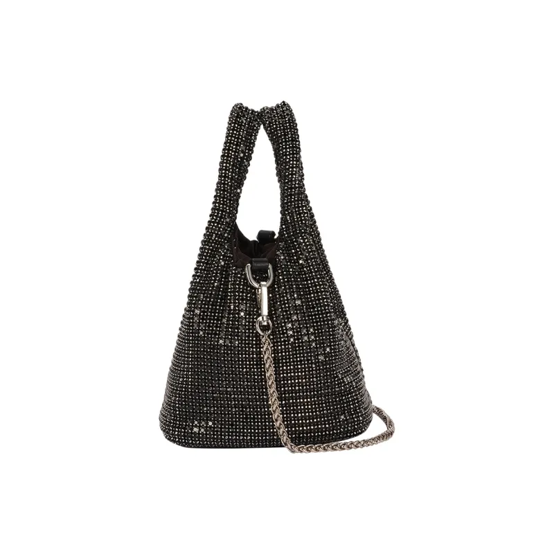 AJIDOU Glass Diamond One Shoulder Handbag Regular Women's Black-2