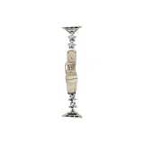Apple Scenario Design Stars Rhinestone-Embellished Snap-in Leather Strap ~ Silver Colored Rhinestone-Ecru