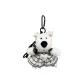 Standing Scruffy Dog-White Dress