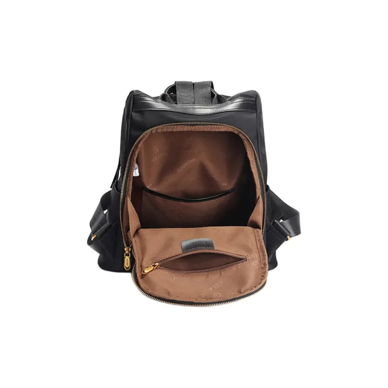 GELANNI Nylon Backpack Unisex Black-4