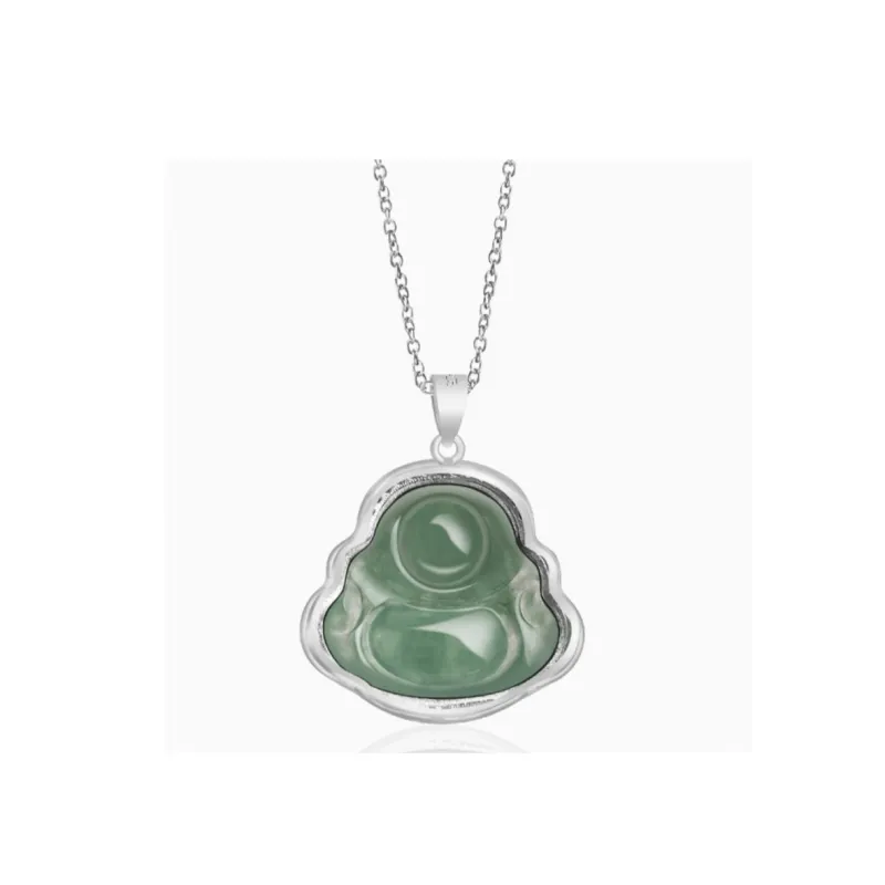 Double Happiness Gift Glutinous Jade Necklaces Women's-3