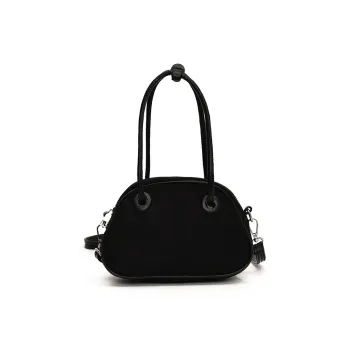 Morellybear PU Bowling Bag Crossbody Bag Regular Women's Black/Coffee/Khaki/Leopard Print Black/Leopard Print Brown