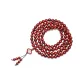 India Small-Leaf Red Sandalwood-108 Pcs (Peace and Auspicious Clouds Design)