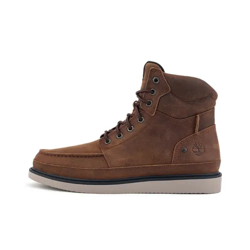 Timberland Wear-Resistant Short Outdoor Boots Men's Dark Brown