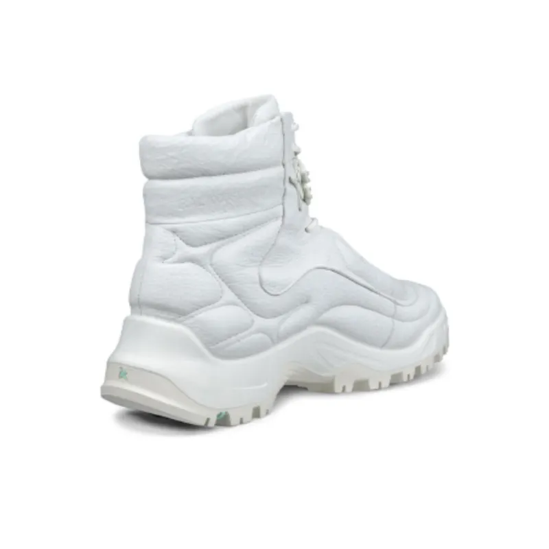 Ecco Off road Series Abrasion Resistant Rebound High Top Hiking Shoes Men's White-2
