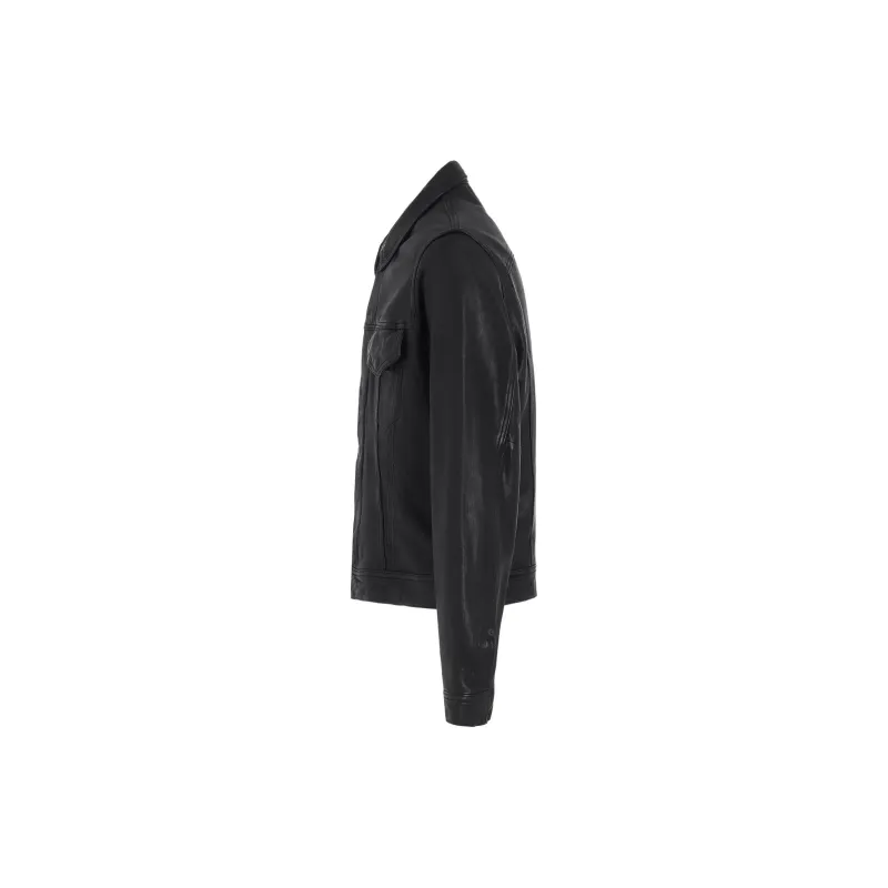 Yohji Yamamoto S'YTE FW24 Leather Jacket Unisex Black-2