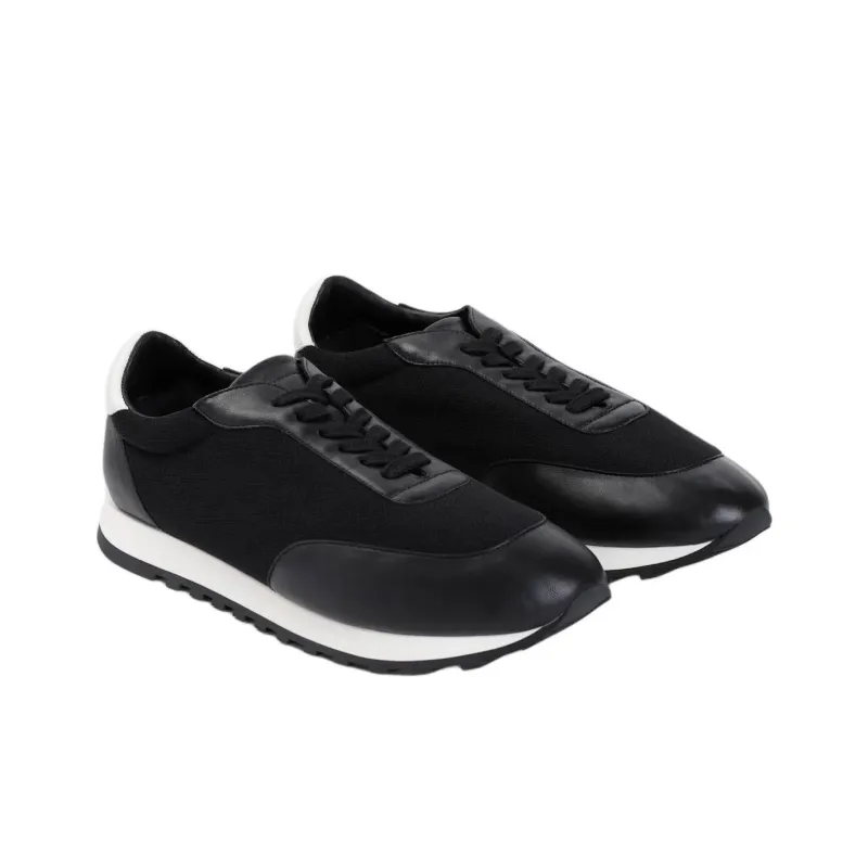 THE ROW Owen Runner Low Top Casual Shoes Men's Black-3