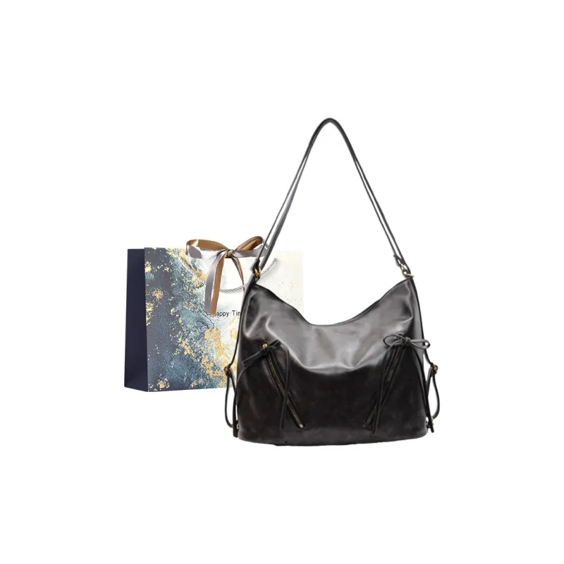Iman's House PU Tote Bag, Shopping Bag, Crossbody Bag, Double Shoulder Bag, Shoulder Bag Women's Brown/Coffee/Black-10