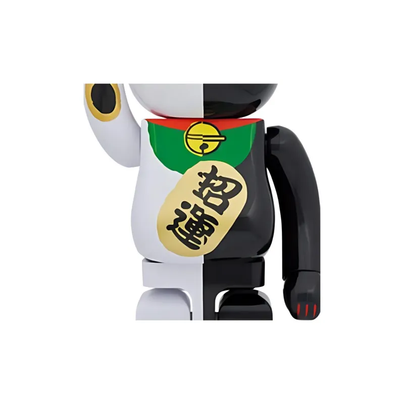 BE@RBRICK Lucky Cat Money Luck White X Blessing Black 1000-2