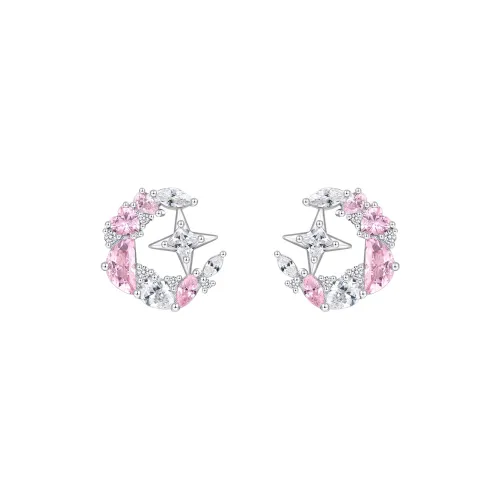 DESIGN CIRCLES S925 Silver Stud Earrings Women's