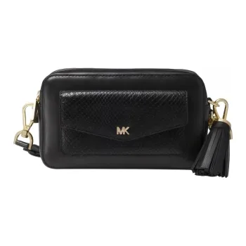MICHAEL KORS Leather Camera Bag Shoulder Bag Crossbody Bag Small Size Women's Black