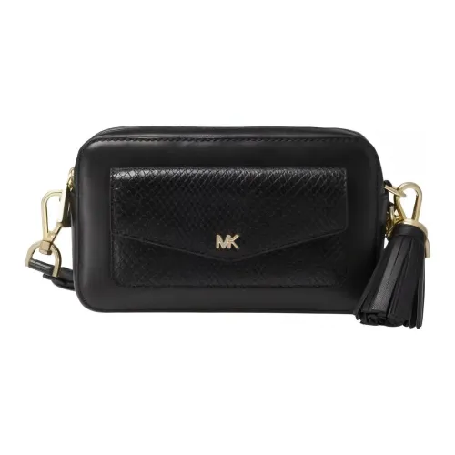 MICHAEL KORS Leather Camera Bag Shoulder Bag Crossbody Bag Small Size Women's Black