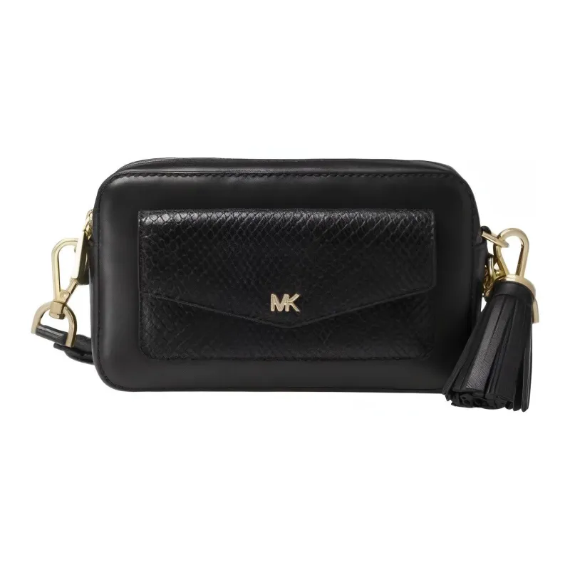 MICHAEL KORS Leather Camera Bag Shoulder Bag Crossbody Bag Small Size Women's Black-0
