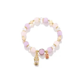 Clect Pink Crystal Bracelets Women's