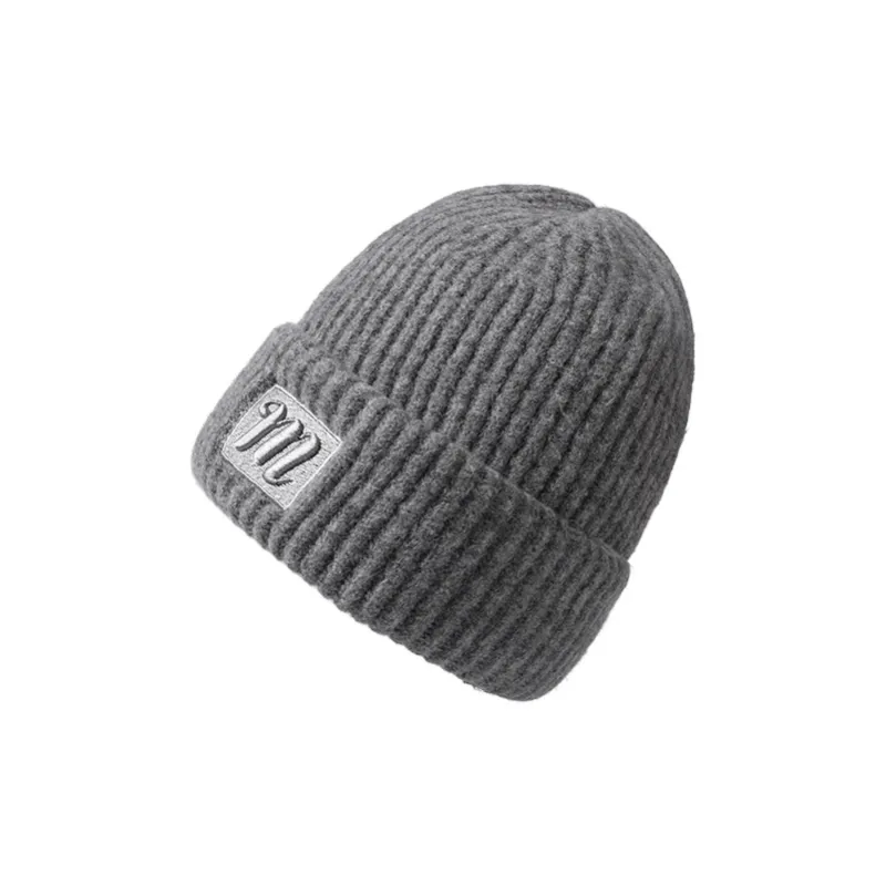 15 MINS Cashmere Blend Beanies Unisex Ecru Oat Gray Black-8
