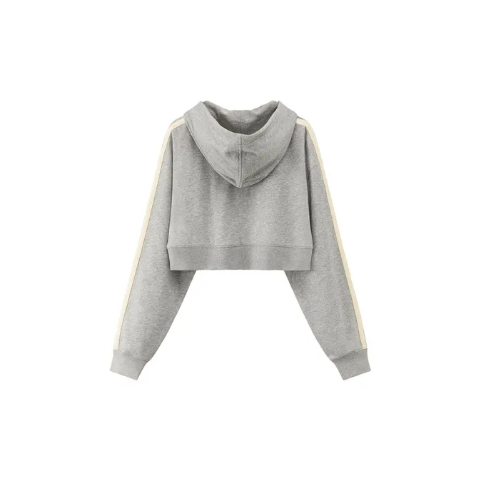 CHUU Cropped Coat Women's Light Gray-1