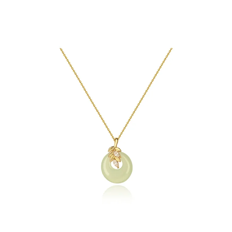 DODOGOGO Alloy Necklaces Women's Green/White, Packaging-0