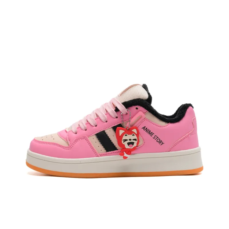ALI THE FOX Low Top Fleece Lined Skateboard Shoes Unisex Box Included-1