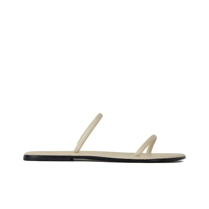 TOTEME Slide Slippers Women's Beige-1