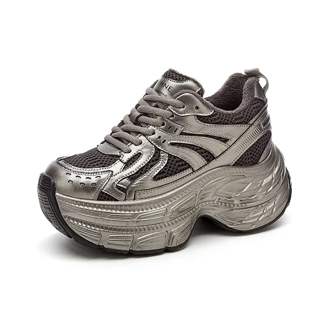 DAPHNE Slip Resistant Low Top Chunky Sneakers Women's-4