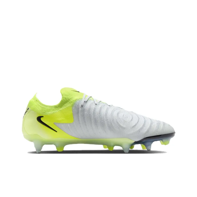 Nike Phantom GX 2 Elite SG Metal Long Studs Anti Slip Wear Resistant Soccer Shoes Unisex Silver Yellow-1